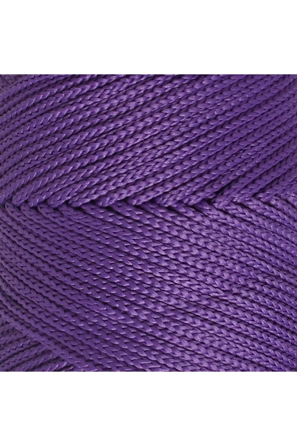 Loren Polyester Soft Macrame Koyu Mor El Örgü İpi - LM025 - 34434