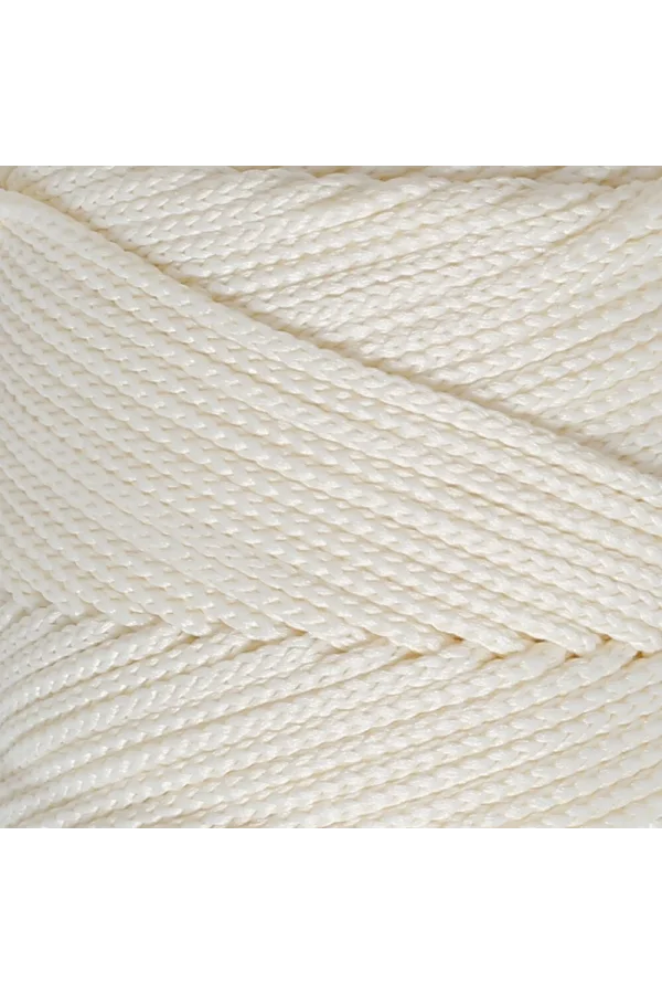 Loren Polyester Soft Macrame Krem El Örgü İpi - LM003 - 34427