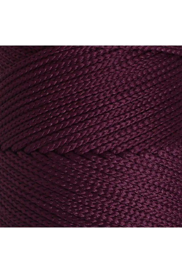 Loren Polyester Soft Macrame Patlıcan Moru El Örgü İpi - LM038 - 34443