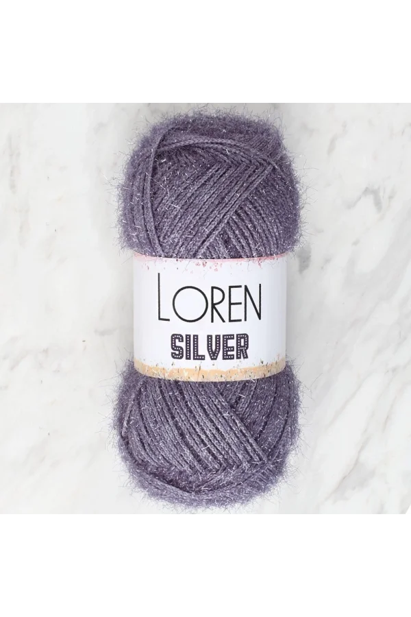 Loren Silver Antrasit El Örgü İpi - RS0036 - 34098