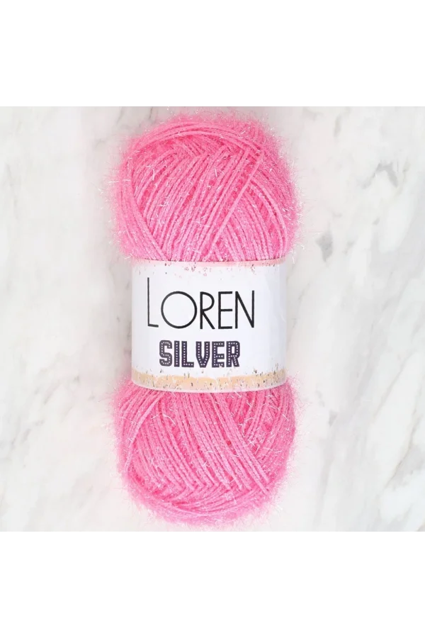 Loren Silver Bebe Pembe El Örgü İpi - RS0014 - 34075
