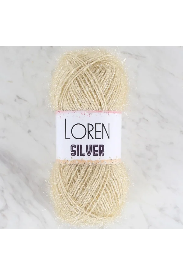 Loren Silver Bej El Örgü İpi - RS0066 - 34094