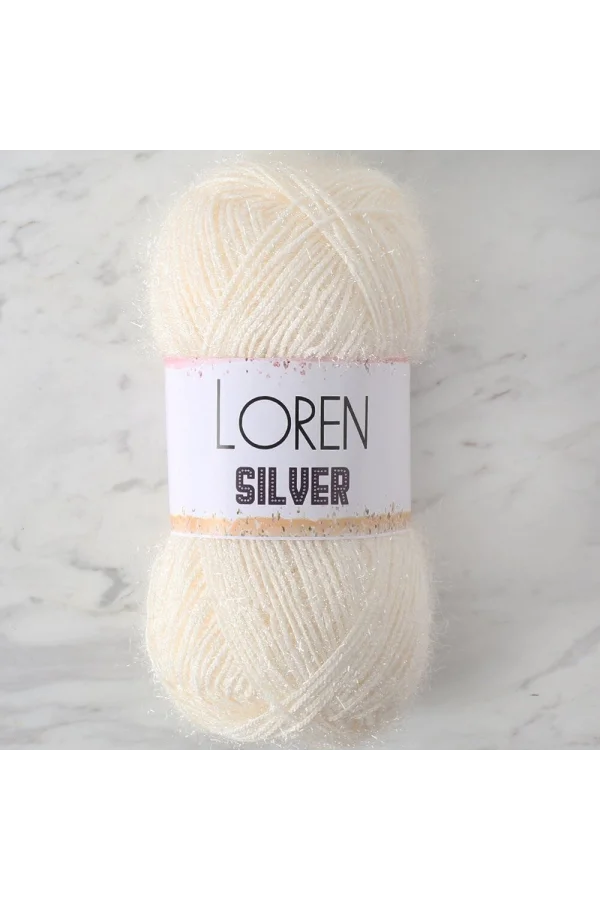 LOREN SILVER BEYAZ EL ÖRGÜ İPİ - RS0064 - 34070