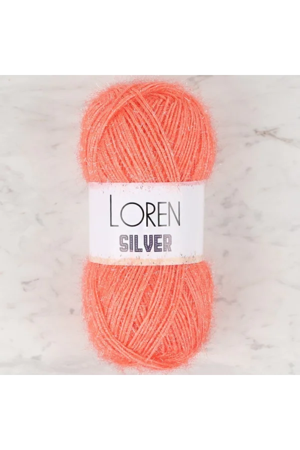 Loren Silver Turuncu El Örgü İpi - RS0019 - 34084