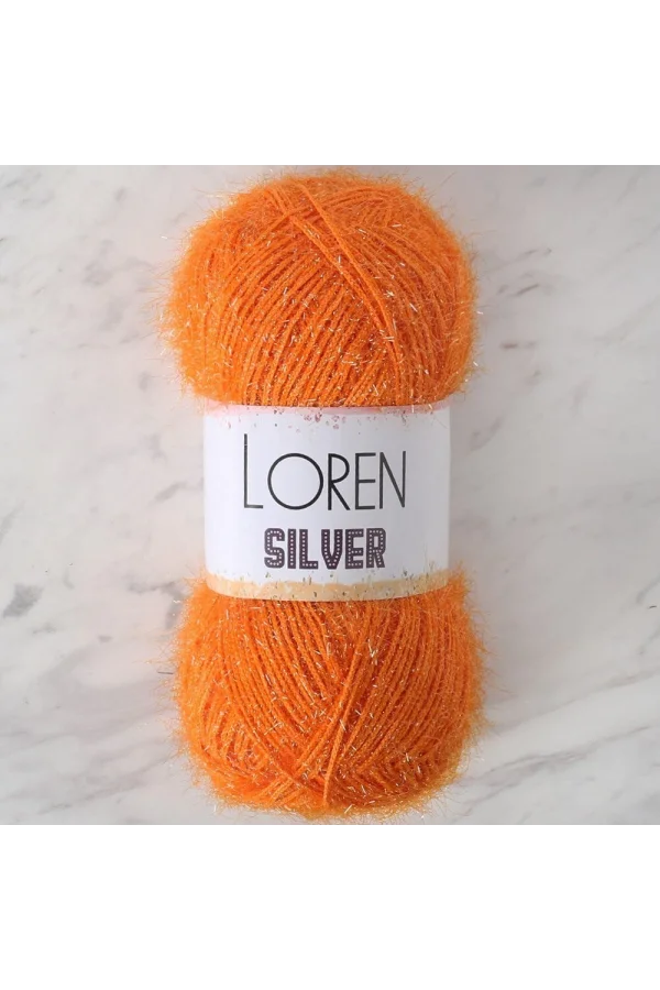 LOREN SILVER TURUNCU EL ÖRGÜ İPİ - RS0103 - 34086