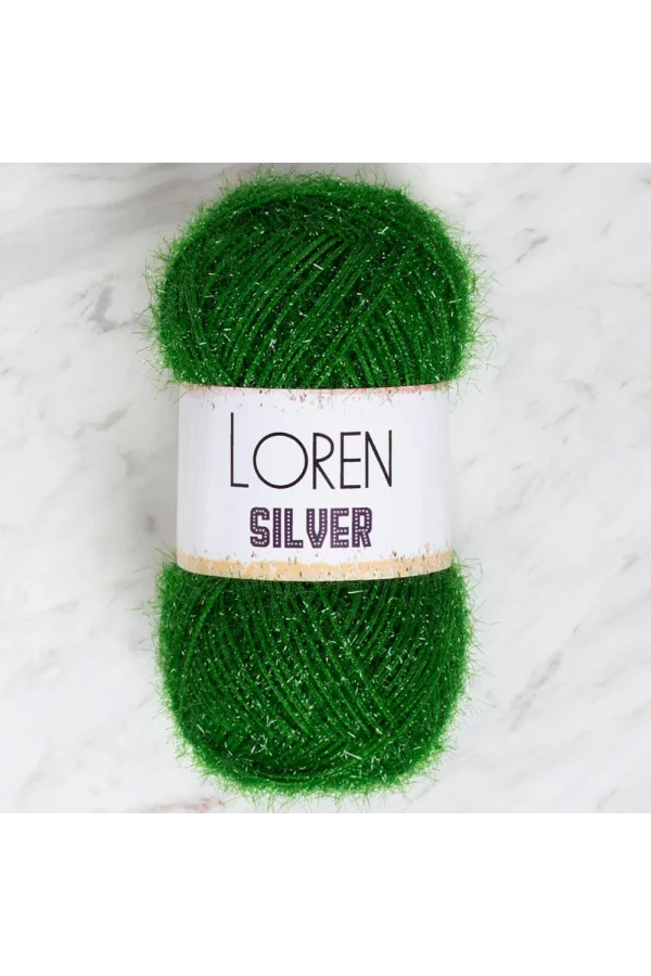 Loren Silver Yeşil El Örgü İpi - RS0041 - 34101