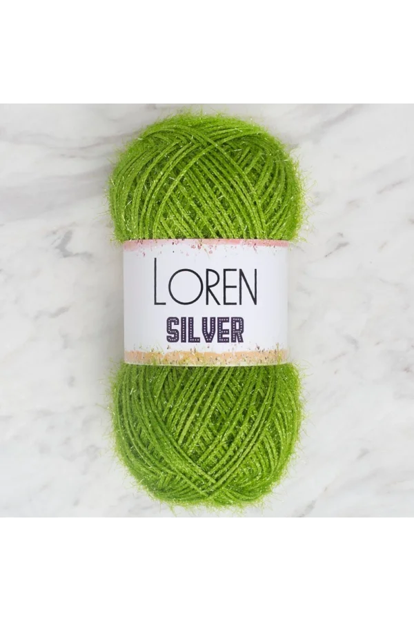 Loren Silver Yeşil El Örgü İpi - RS0047 - 34099