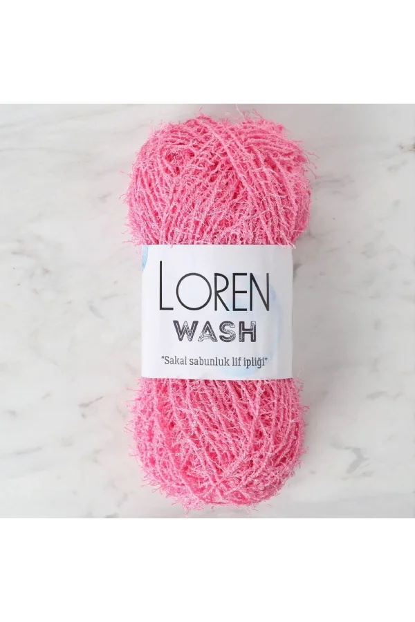 Loren Wash Pembe El Örgü İpi - R103 - 34023
