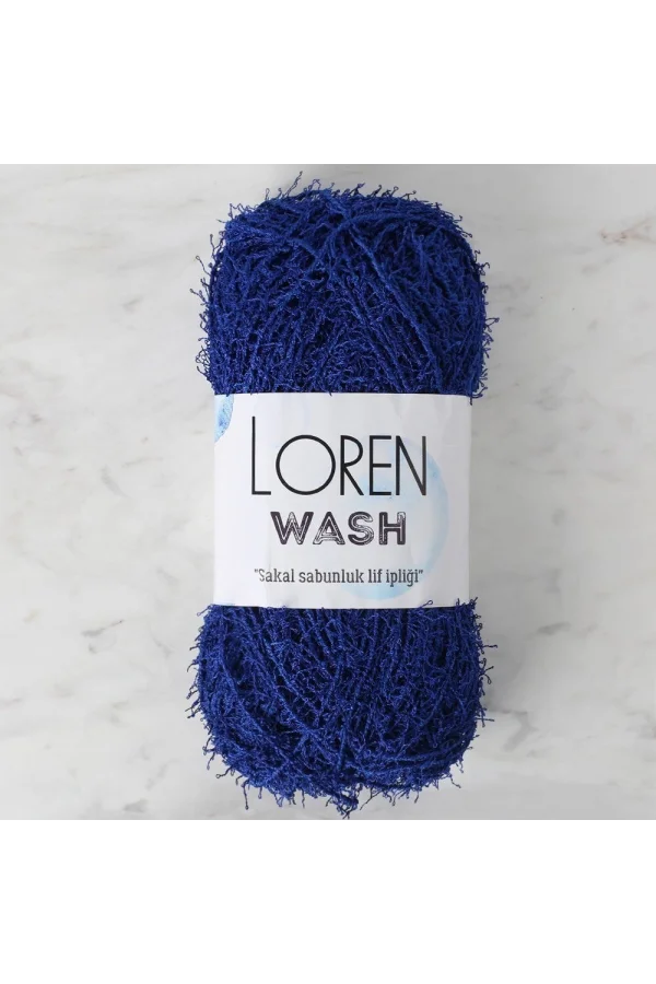 Loren Wash Saks Mavi El Örgü İpi - R025 - 34017