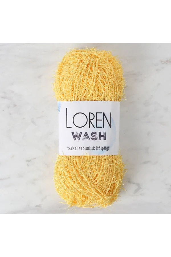Loren Wash Sarı El Örgü İpi - R086 - 34033
