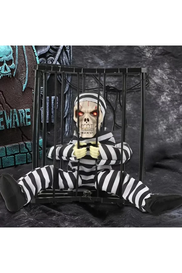 MAHKUM GÖRÜNÜMLÜ KURU KAFA İSKELET