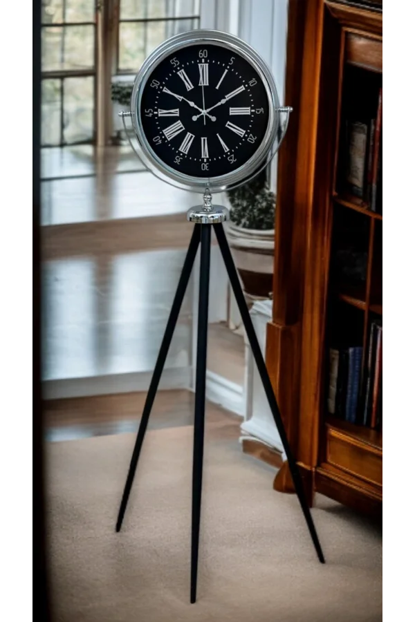 Majestic Krom Tripod Ayaklı Saat