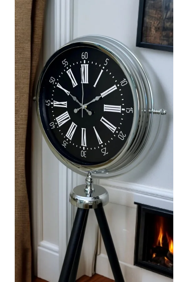 Majestic Krom Tripod Ayaklı Saat