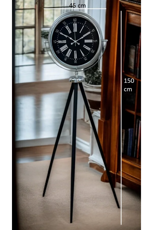 Majestic Krom Tripod Ayaklı Saat