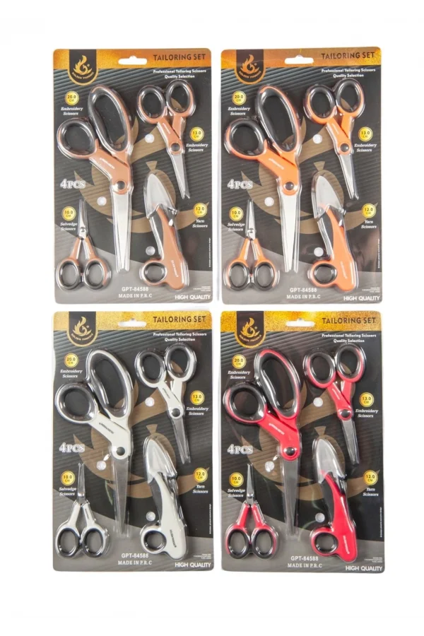 Makas Seti Dörtlü (Renk Stok Durumuna Göre)