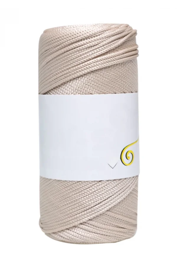 Makrome İpi 3mm Polyester  Bej