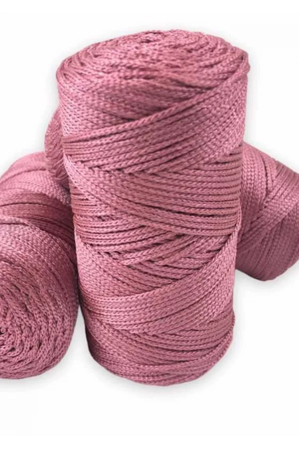 Makrome İpi 3mm Polyester Gül Kurusu