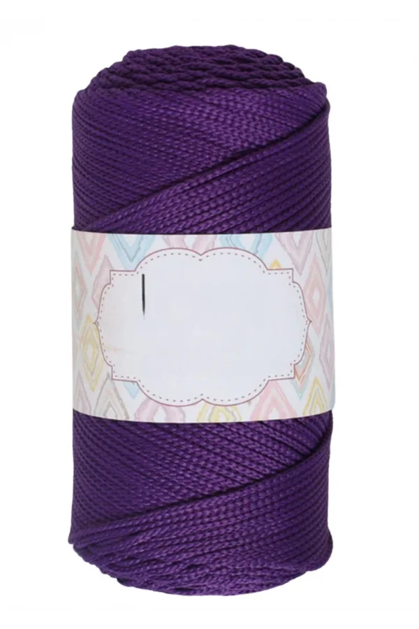 Makrome İpi 3mm Polyester Koyu Mor