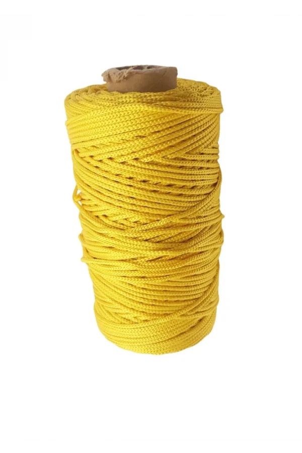 Makrome İpi 3mm Polyester Koyu Sarı