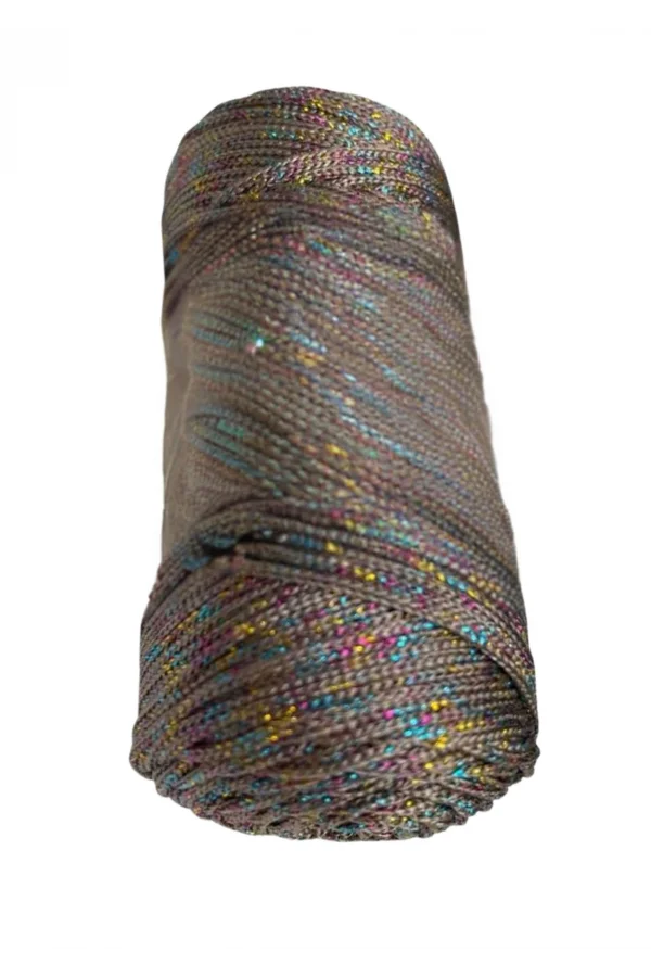 Makrome İpi 3mm  Polyester Vizon Simli