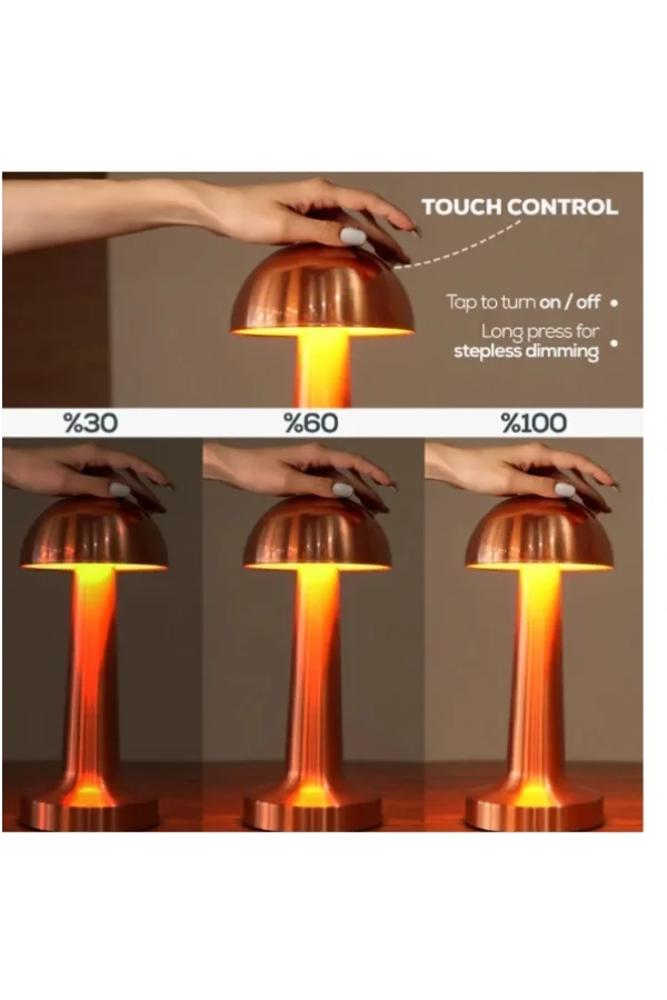 Mantar Dokunmatik LED Masa Lambası