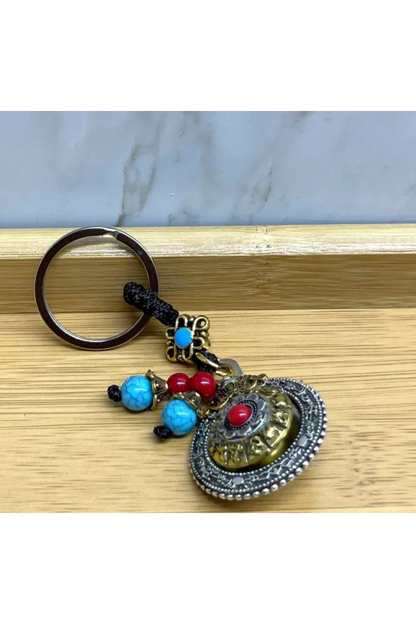 Mantra Çarkı Şans Anahtarlık