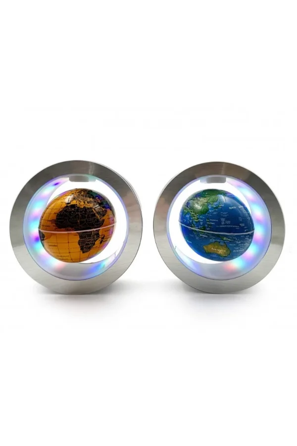 Manyetik Yuvarlak Ledli Dünya Küre