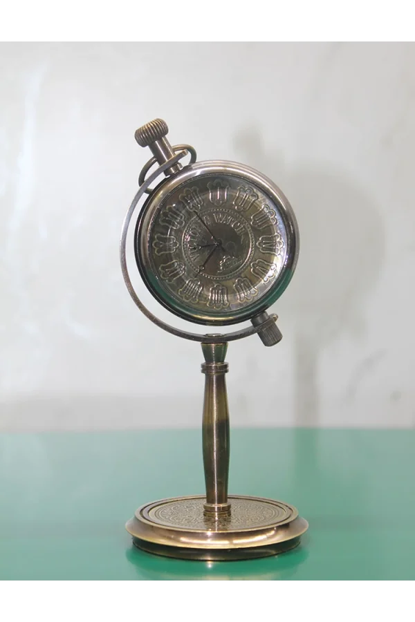 Masa Üstü Pirinç Saat Model 6