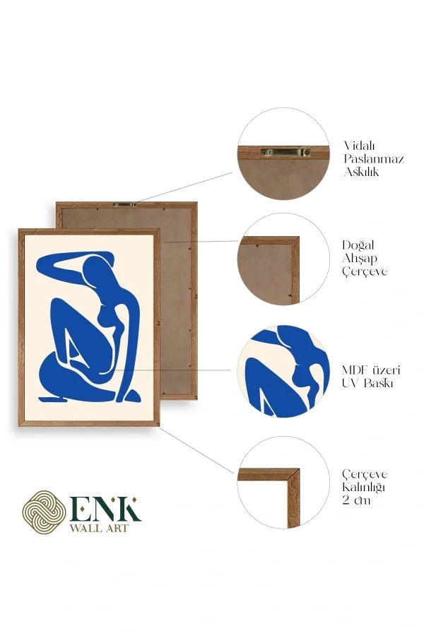 Matisse Ahşap Çerçeveli Tablo