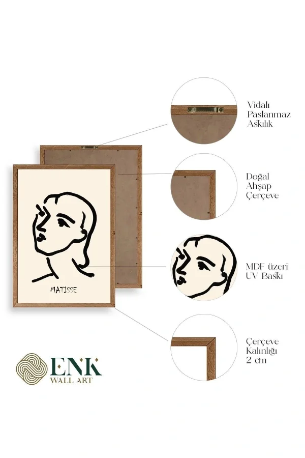 Matisse Ahşap Çerçeveli Tablo