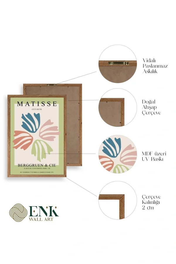 Matisse Ahşap Çerçeveli Tablo