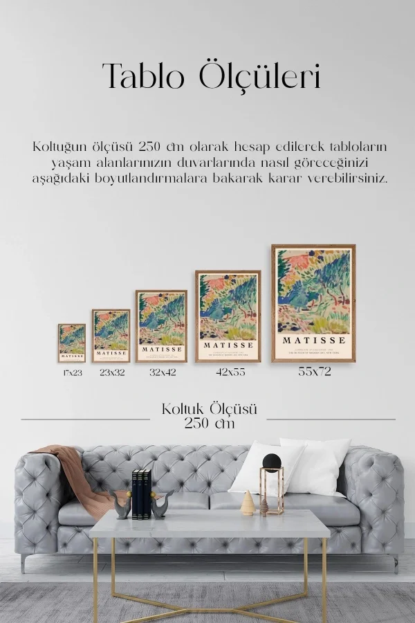 Matisse Ahşap Çerçeveli Tablo