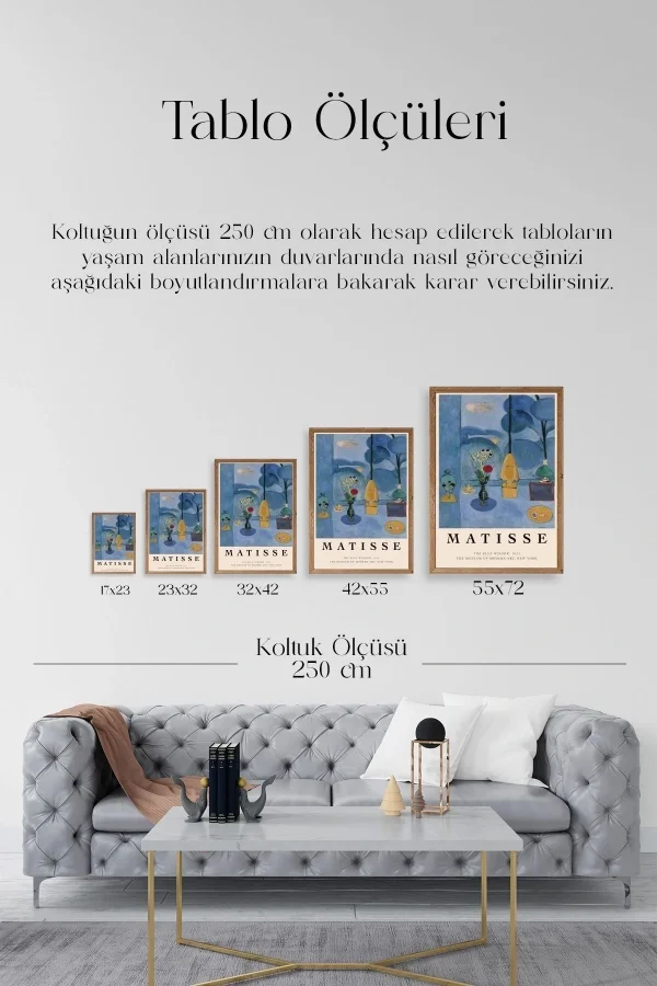 Matisse Ahşap Çerçeveli Tablo
