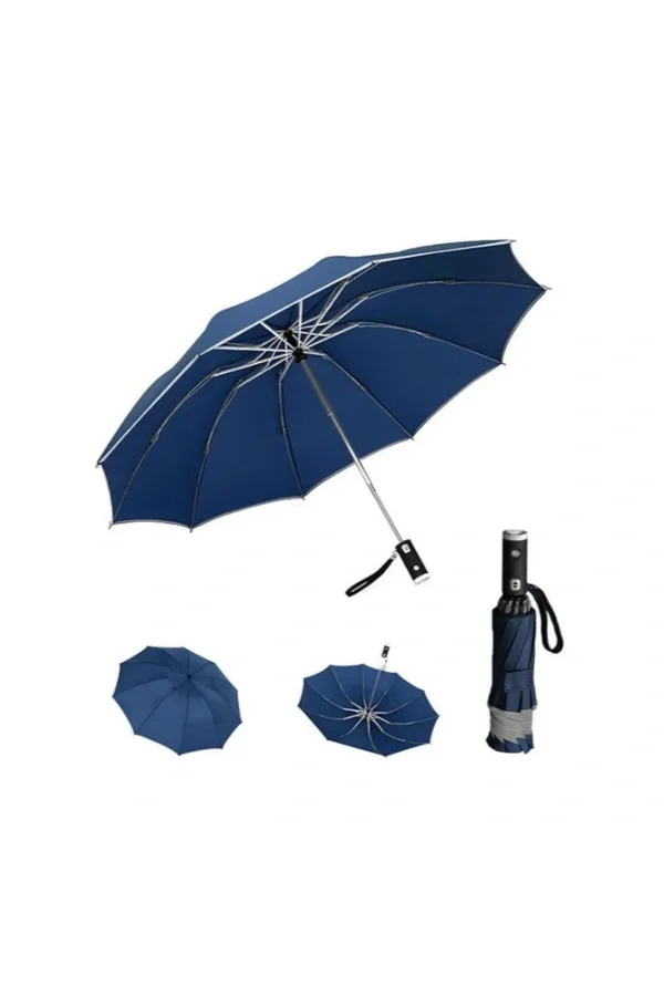 Mavi El Fenerli Şemsiye