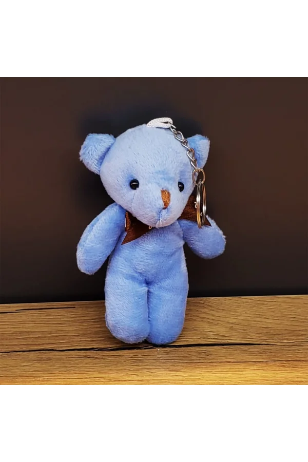 Mavi Hediyelik Kese İçinde Ayıcık