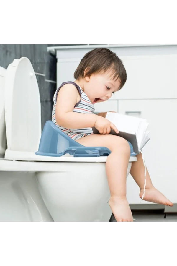 Mavi Kulplu Çocuk Klozet Adaptörü