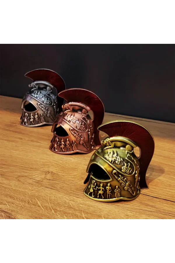 Metal Dekoratif Şövalye Miğferi