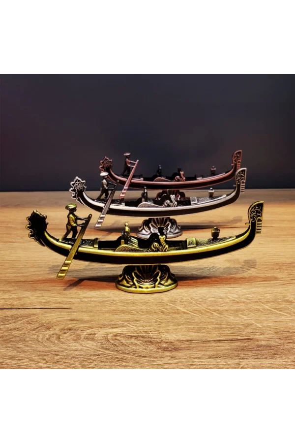 Metal Dekoratif Venedik Kayık