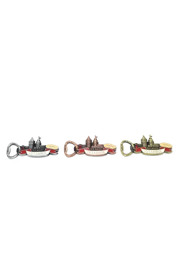 Metal İstanbul Temalı Yöresel Magnet Açacak Model 3