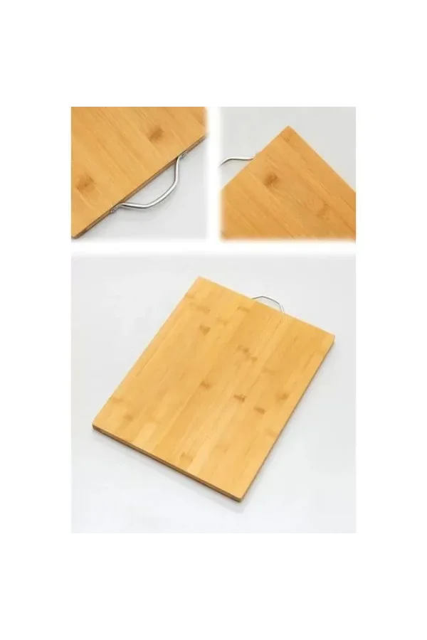 Metal Saplı Bambu Kesim Panosu