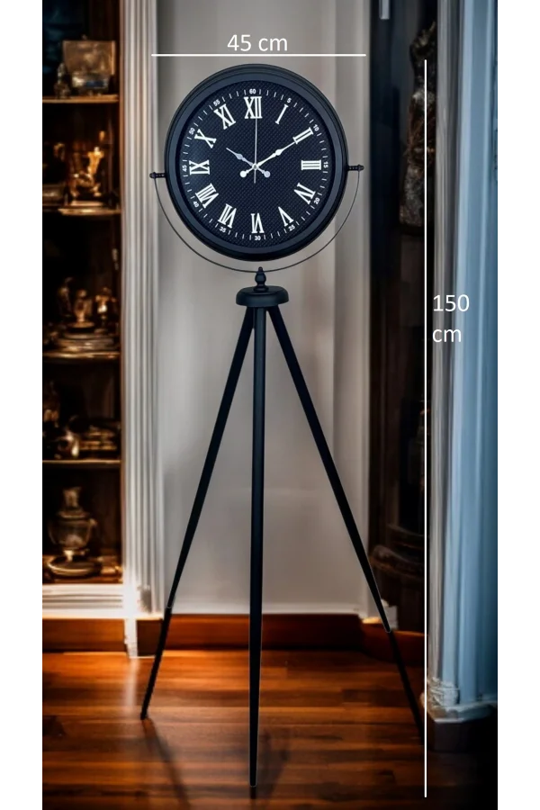 Midnight Black Tripod Ayaklı Saat
