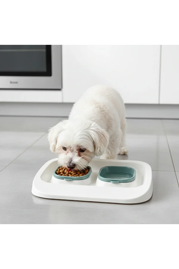 Mikopet Yeşil 2si 1 Arada Mama Ve Su Kabı