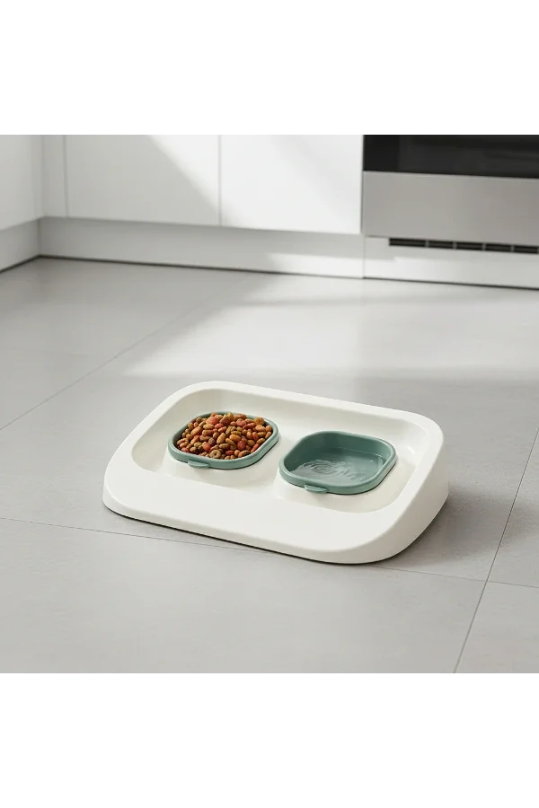 Mikopet Yeşil 2si 1 Arada Mama Ve Su Kabı