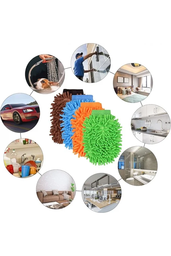 Mikrofiber Araç Yıkama Eldiveni