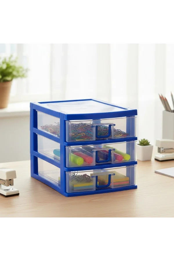 Mini 3 Çekmeceli Komidin Organizer