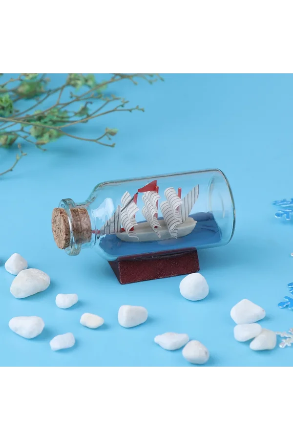 Mini Boy Şişe İçerisinde Gemi Maketi