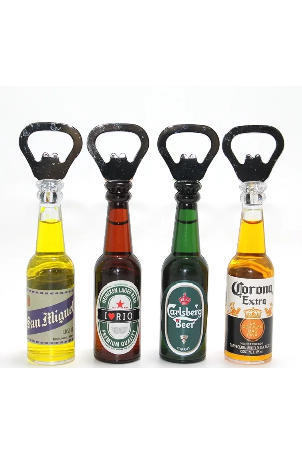 Mini İçecek Şişesi Tasarımlı Magnetli Şişe Açacağı - Model 2