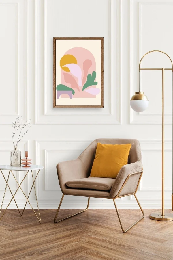 Modern Ahşap Çerçeveli Tablo