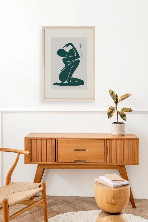 Modern Ahşap Çerçeveli Tablo