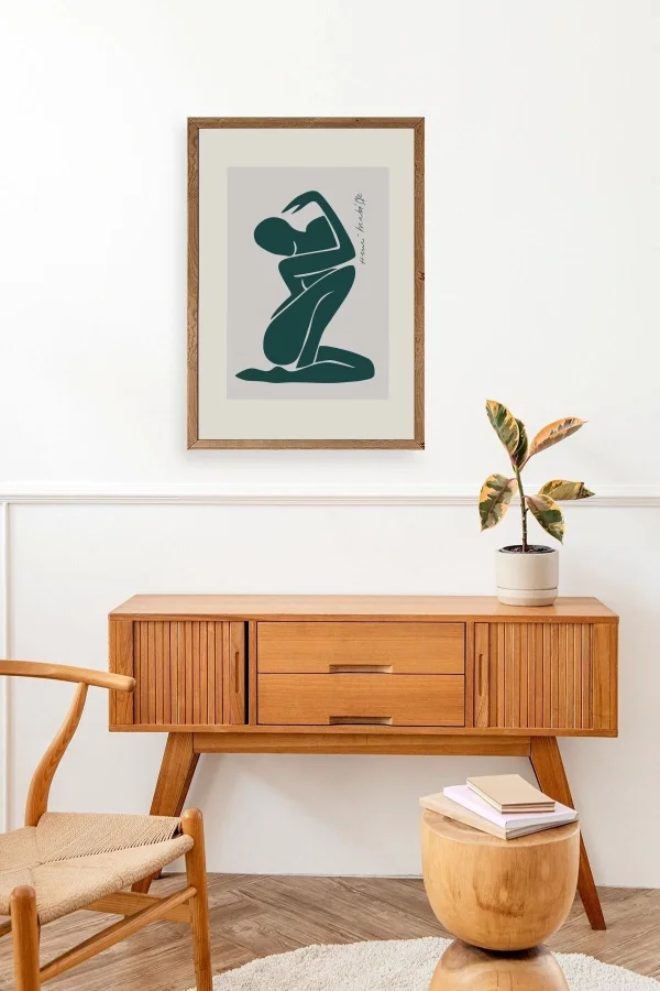 Modern Ahşap Çerçeveli Tablo